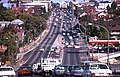 Citybound view from the Gladesville Bridge at Drummoyne in the early 1990s
