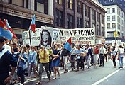 Anti-war movements like the protests of 1968 were demonstrations and revolts against various forms of governmental jurisdiction and corruption. These protests were a major part of 1960s popular culture.
