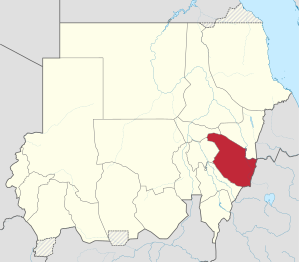 Location in Sudan.