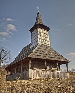 Wooden church in Porţ