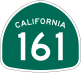 State Route 161 marker