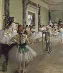Classical bell tutus in The Dance Class by Edgar Degas, 1874