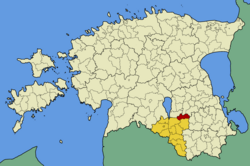 Palupera Parish within Valga County.