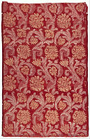 Red damask fragment from the same time period