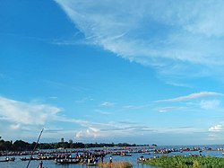 Crowds around Gazna Beel