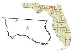 怀特斯普林斯在县内和州内的位置