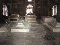 Cenotaphs inside the central tomb chamber