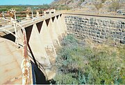 More rusted equipment on the dam.