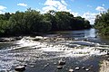 Milwaukee River along west edge of park