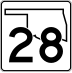 State Highway 28 marker