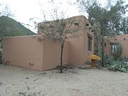 The first building built in 1929 by William Eugene D'Allemund in what became Squaw Peak Ranch and later Squaw Peak Inn.