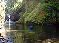 Punch Bowl Falls is a popular photography subject