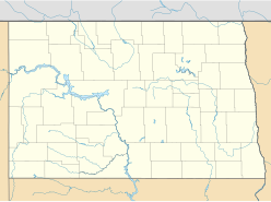 Newporte crater is located in North Dakota