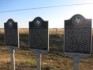 Three historical markers on Highway 6 near Arcola tell about the Duke Community and early settlers from the Perry, Fenn and Fitzgerald families.