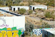 Structures where the Greyhounds were kept.