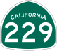 State Route 229 marker