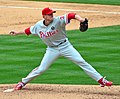 Image 22In May 2010, the Philadelphia Phillies' Roy Halladay pitched the 20th major league perfect game. That October, he pitched only the second no-hitter in MLB postseason history. (from History of baseball)