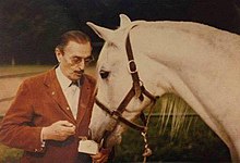 Dimitri Jorjadze feeding his horse