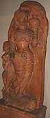 A-1. Sculpture of the Hindu goddess Ganga, the deified Ganges River, in terracotta from Ahichchhatra, U.P., Gupta, 5th century CE.