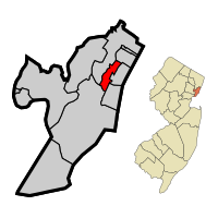 尤宁城在哈德逊郡及新泽西州的位置