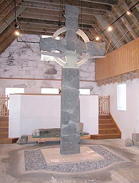 St John's cross in the Abbey museum