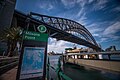 Milsons Point Ferry Wharf with the Sydney Harbour Bridge in background