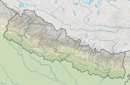 Map showing the location of Lhotse Shar