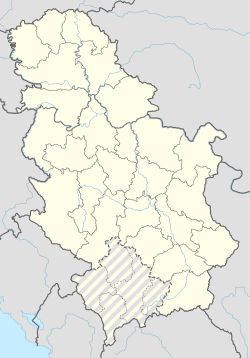 烏日策在塞爾維亞的位置