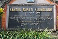 Klungkung Regent's Office sign