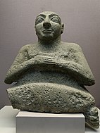 Room 56 - Statue of Kurlil, from the Temple of Ninhursag in Tell al-'Ubaid, southern Iraq, c. 2500 BC