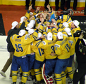 Sweden celebrates after winning Gold