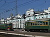 Trains at Tayga station in 2006