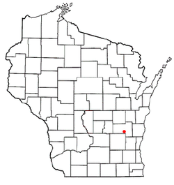 Location of Byron, Wisconsin