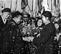 Image 55A welcoming ceremony for Sihanouk in China, 1956 (from Kingdom of Cambodia (1953–1970))