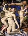 布龙齐诺《爱神，放荡与时间（爱的寓意）》，1540至1545年，现藏于伦敦国家美术馆