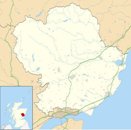 Map showing the location of Backmuir Wood