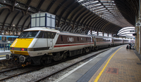 91130 at York railway station in October 2022