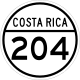 National Secondary Route 204 shield}}