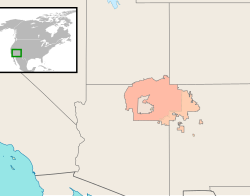 纳瓦霍国 Navajo Nation的位置