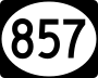 Mississippi Highway 857 marker