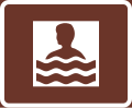 Swimming place (formerly used )