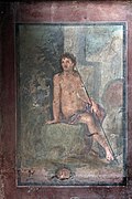Fresco of Narcissus in the summer biclinium