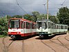 First-generation Type B light rail vehicles from both Cologne and Bonn
