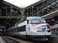 TGV Sud-Est set 16 at Paris-Gare de Lyon, to celebrate its 40th anniversary.