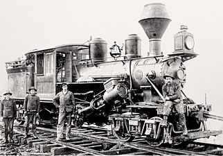 Climax logging locomotive