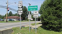 Owensville corporation limit sign.