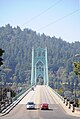 View of bridge deck, towards Forest Park