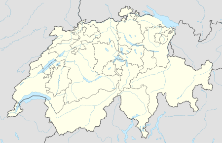 Location of 2016–17 Nationalliga A teams in Switzerland