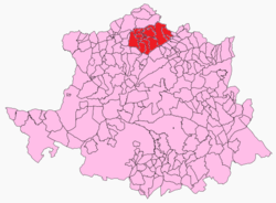 Location in the province of Cáceres.