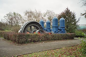 At electric driven pump of a water work nearby the Hengstey